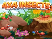 4x4 Insects Online Puzzle Games on taptohit.com