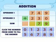 Addition Practice Online Puzzle Games on taptohit.com