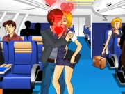 Air Hostess Kissing Online Puzzle Games on taptohit.com