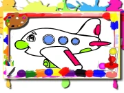 Airplane Coloring Book Online Art Games on taptohit.com