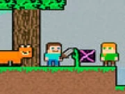 Alex and Steve Adventures Saves Online two-player Games on taptohit.com