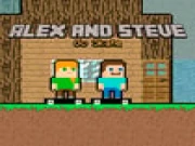 Alex and Steve Go Skate Online two-player Games on taptohit.com