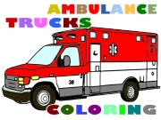 Ambulance Trucks Coloring Pages Online Art Games on taptohit.com
