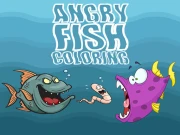 Angry Fish Coloring Online Art Games on taptohit.com
