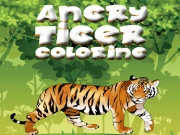 Angry Tiger Coloring Online Art Games on taptohit.com