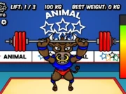 Animal Olympics - Weight Lifting Online Sports Games on taptohit.com