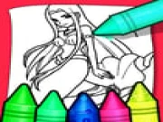 Anime Blue Mermaid Coloring  Online kids Games on taptohit.com