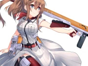 Anime Girl With Gun Puzzle Online Puzzle Games on taptohit.com