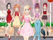 Anime Girls Dress Up Game Online Dress-up Games on taptohit.com