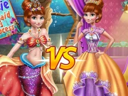 Anna Mermaid Vs Princess Online Dress-up Games on taptohit.com