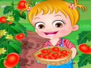 Baby Hazel Tomato Farming Online Care Games on taptohit.com
