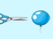 Balloons and scissors Online puzzle Games on taptohit.com