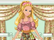 Barbie's Patchwork Peasant Dress Online Dress-up Games on taptohit.com
