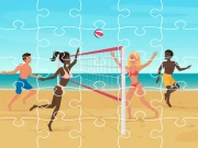Beach Volley Ball Jigsaw Online Puzzle Games on taptohit.com