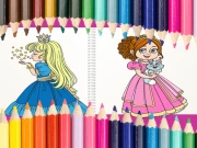 Beautiful Princess Coloring Book Online Art Games on taptohit.com