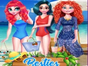 Besties Beachwear Online Dress-up Games on taptohit.com
