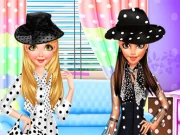 Besties Dotted Fashion Online Dress-up Games on taptohit.com