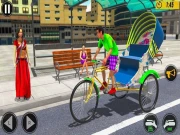 Bicycle Tuk Tuk Auto Rickshaw Free Driving Game Online Racing & Driving Games on taptohit.com