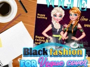 Black Fashion For Vogue Cover Online Dress-up Games on taptohit.com