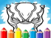 Black Panther Mask Coloring Pages Online kids Games on taptohit.com