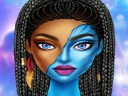 Blue Girls Makeup Online Dress-up Games on taptohit.com