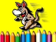 BTS Donkey Coloring Book Online Art Games on taptohit.com