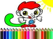BTS Monkey Coloring Online Art Games on taptohit.com