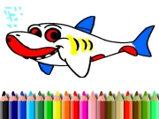 BTS Shark Coloring Book Online Art Games on taptohit.com