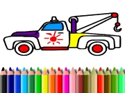 BTS Trucks Coloring Online Art Games on taptohit.com