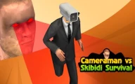 Cameraman Vs Skibidi Survival Online skibidi-toilet Games on taptohit.com