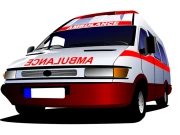 Cartoon Ambulance Slide Online Puzzle Games on taptohit.com
