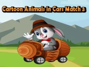 Cartoon Animals In Cars Match 3 Online Match-3 Games on taptohit.com