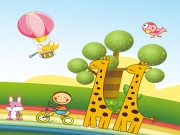 Cartoon Giraffe Puzzle Online Puzzle Games on taptohit.com