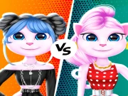 Cat Girl Fashion Challenge Online Dress-up Games on taptohit.com