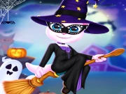 Cat Girl Halloween Preparation Online Dress-up Games on taptohit.com