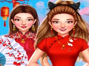 Celebrity Chinese New Year Look Online Dress-up Games on taptohit.com