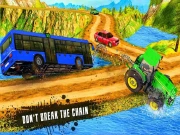 Chained Tractor Towing Rescue Online Casual Games on taptohit.com