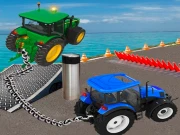 Chained Tractor Towing Simulator Online Simulation Games on taptohit.com