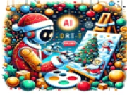 Christmas AI Art Draw Paint Online kids Games on taptohit.com