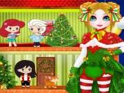 Christmas Puppet Princess House Online Dress-up Games on taptohit.com