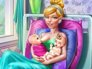 Cinderella Twins Birth Online Dress-up Games on taptohit.com