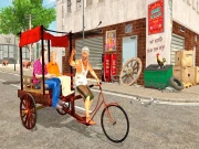 City Public Cycle Rickshaw Driving Simulator Online Racing & Driving Games on taptohit.com