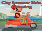 City Scooter Ride Coloring Online Art Games on taptohit.com