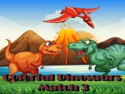 Colorful Dinosaurs Match 3 Online Match-3 Games on taptohit.com