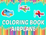 Coloring Book Airplane kids Education Online Educational Games on taptohit.com
