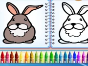 Coloring Bunny Book Online Art Games on taptohit.com