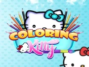 Coloring Kitty Online Art Games on taptohit.com