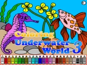 Coloring Underwater World 3 Online Art Games on taptohit.com