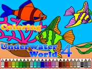 Coloring Underwater World 4 Online Art Games on taptohit.com