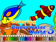 Coloring Underwater World 5 Online Art Games on taptohit.com